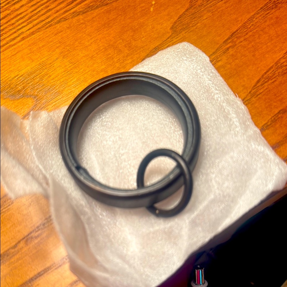 Restoration Hardware large Dakota loop rings, set of 7, NEW
